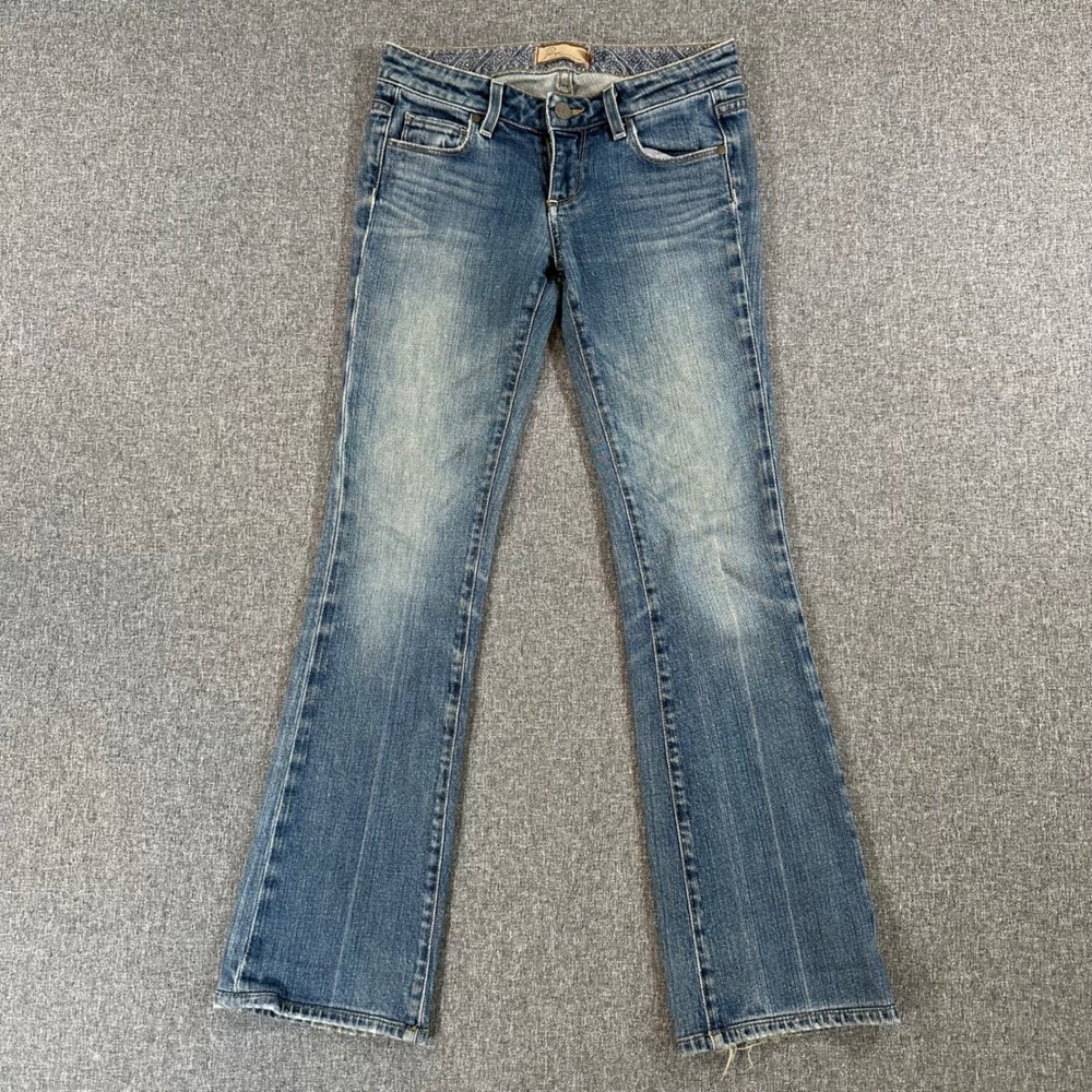 Paige Jeans Womens 25 Laurel Canyon Blue Bootcut Low Rise Stretch EXCELLENT